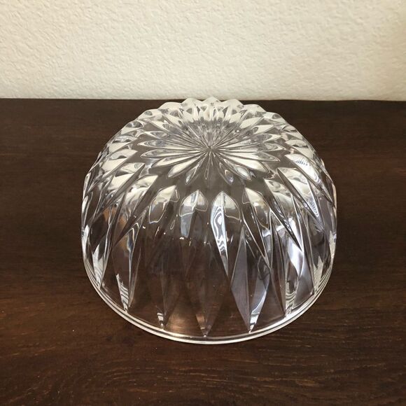 Large Solid Crystal Decor Bowl or Candy Dish - Picture 2 of 4